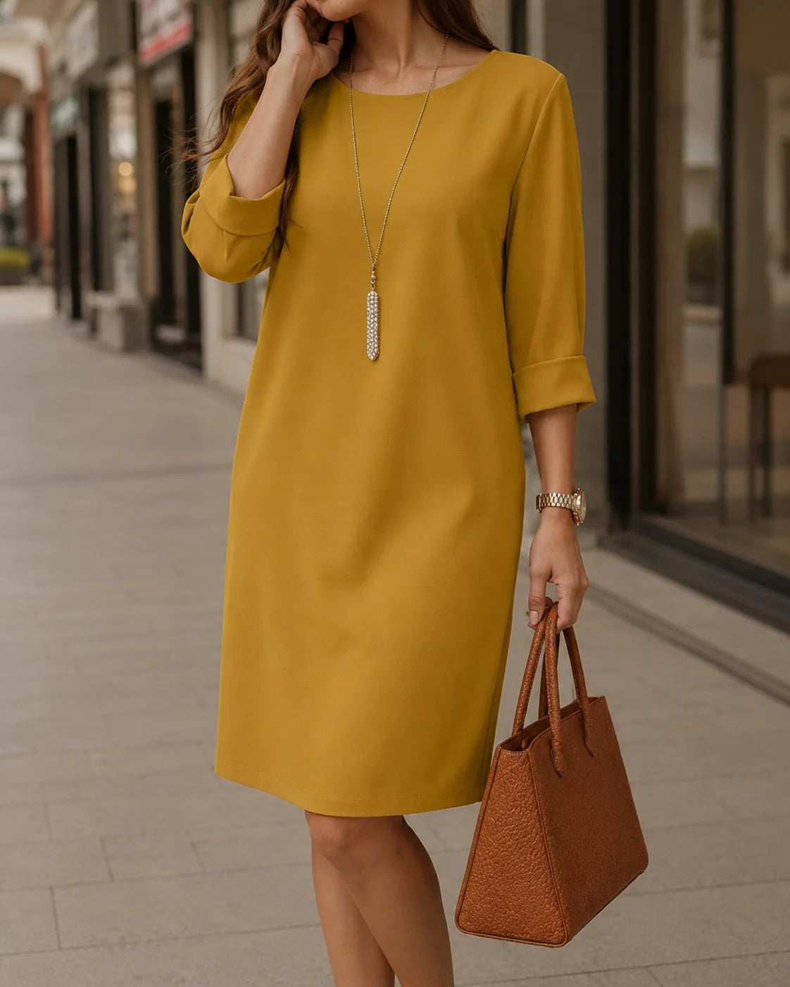 Women's Effortless Elegance Pocket Dress