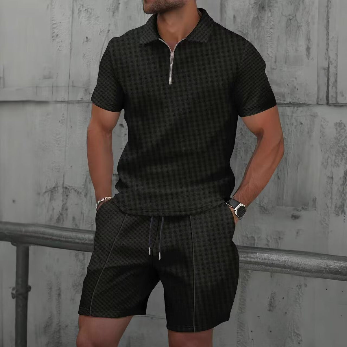 💥Men's Luxe Comfort Polo Set👕👖Een set die wél comfortabel is, maar niet slonzig