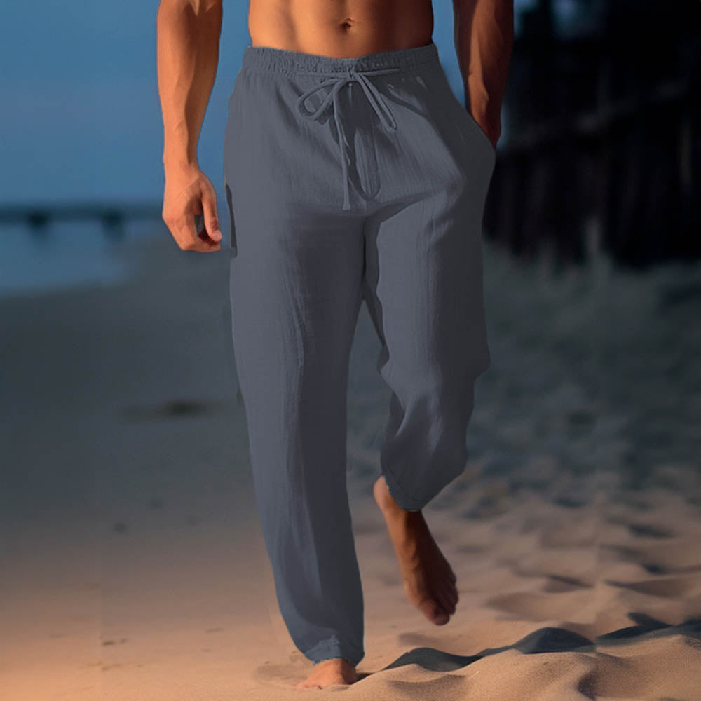 🌞 Breathable Linen Beach Pants For Men