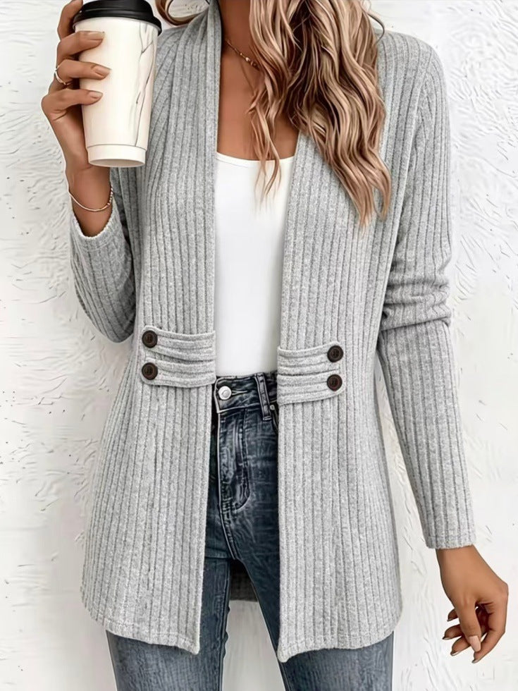 🔥🔥🔥Women's Ribbed Knit Cardigan Sweater