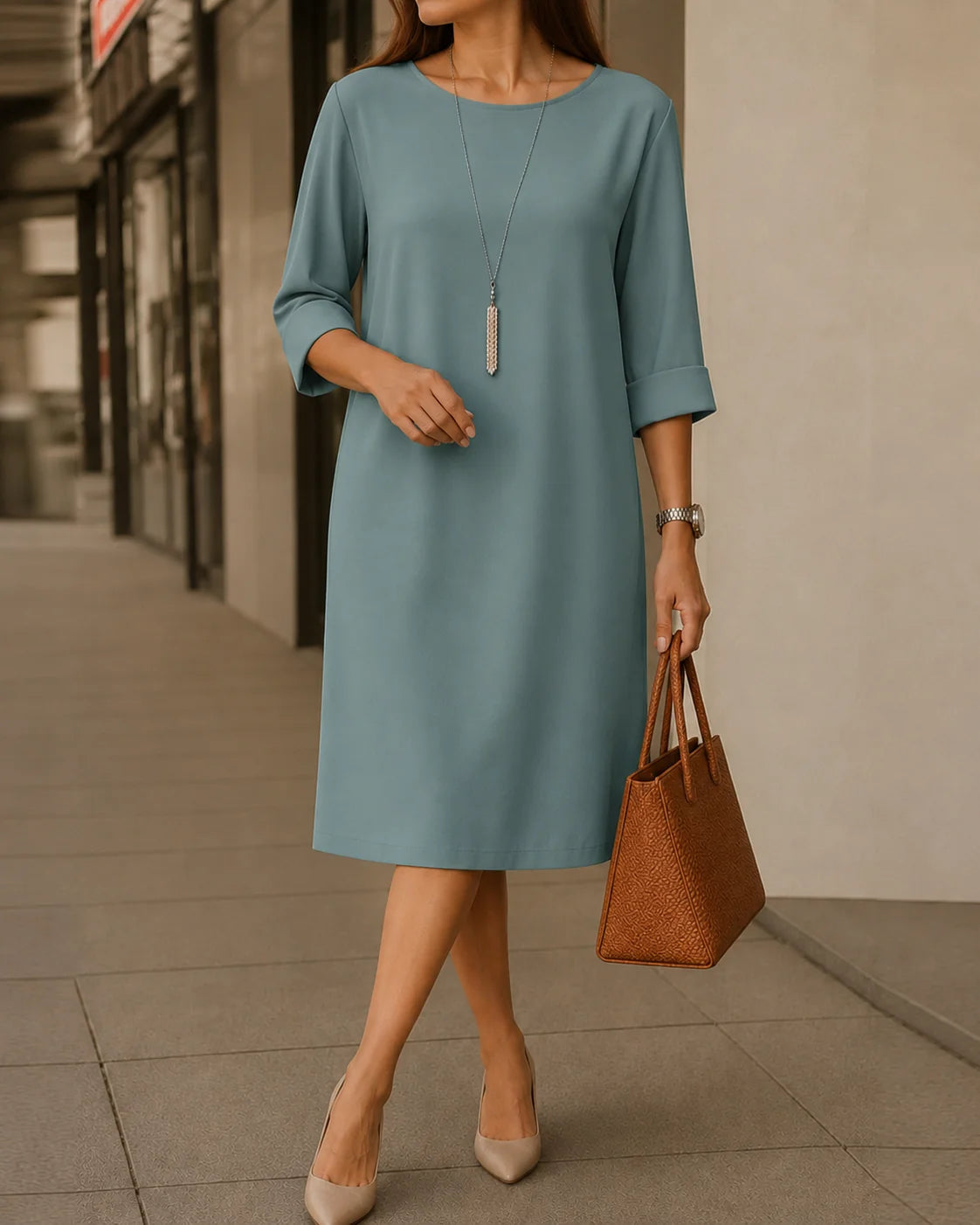 Women's Effortless Elegance Pocket Dress