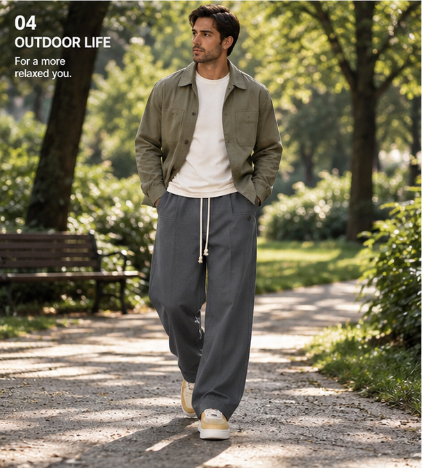 🔥 Relaxed Tailored Drawstring Pants — Comfort Meets Effortless Style