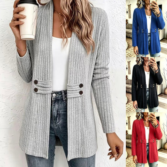 🔥🔥🔥Women's Ribbed Knit Cardigan Sweater