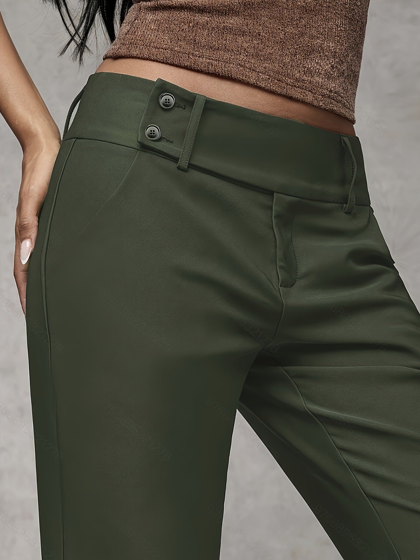 🔥Luxe Double-Button Wide-Leg Pants