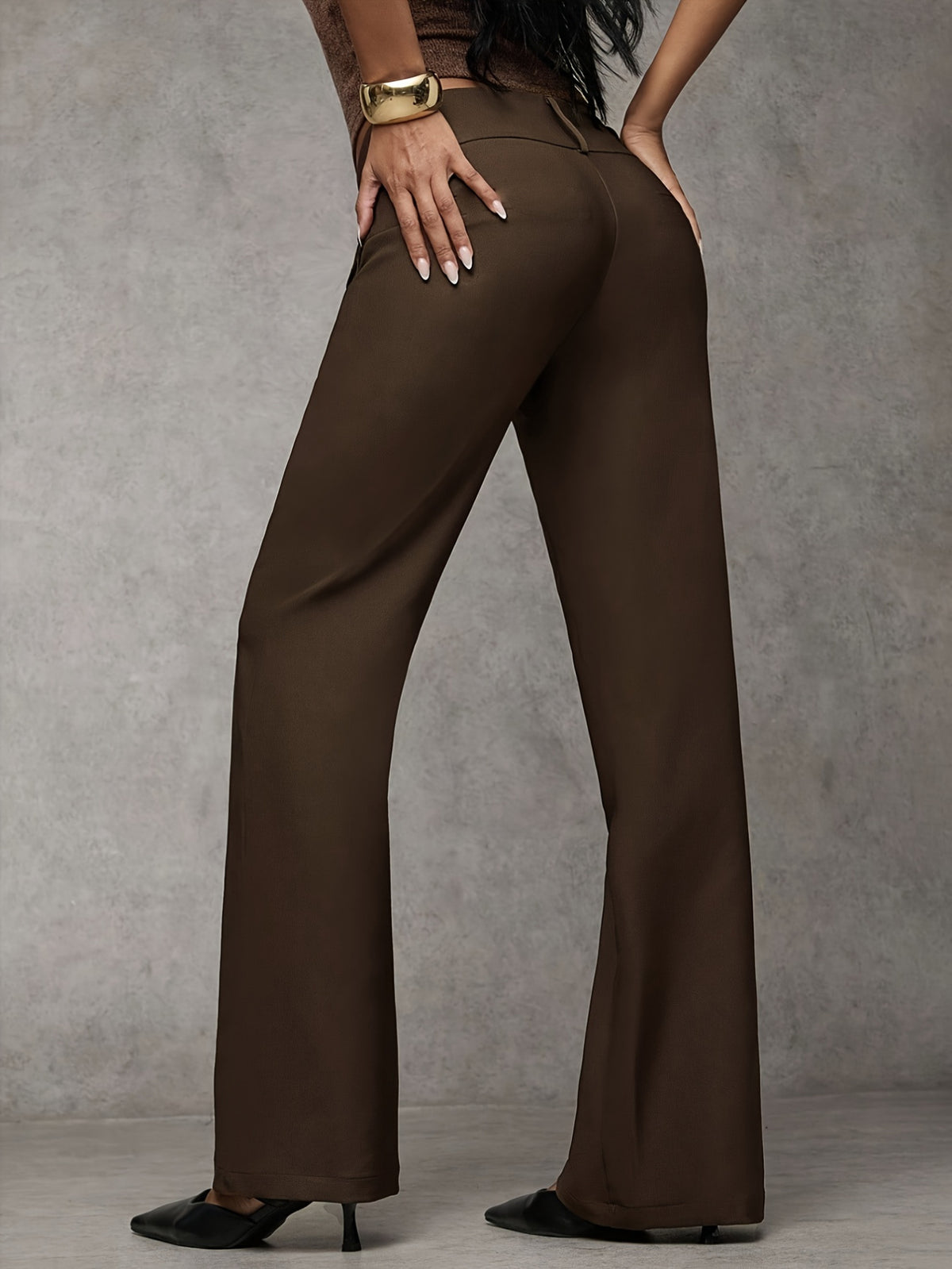 🔥Luxe Double-Button Wide-Leg Pants
