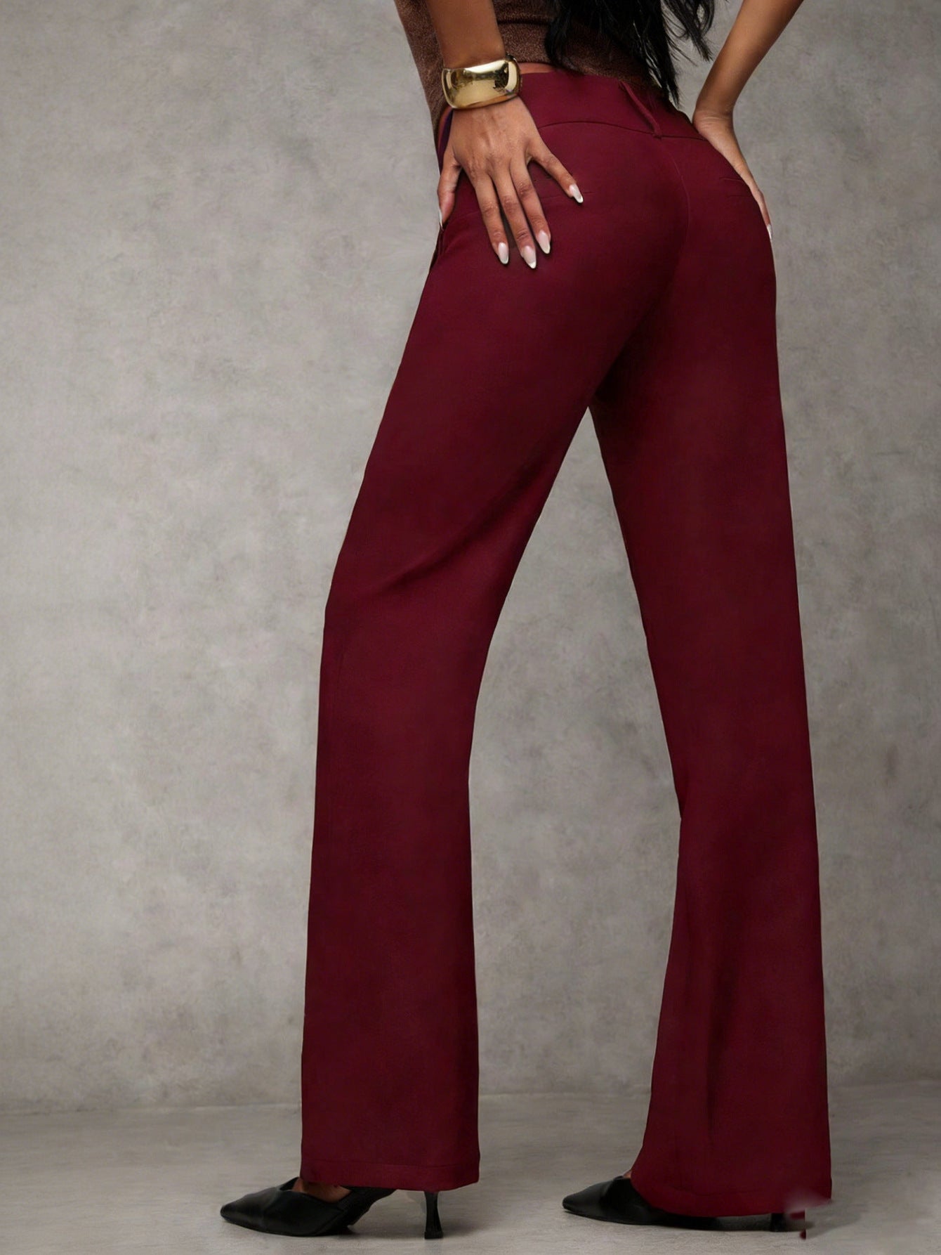 🔥Luxe Double-Button Wide-Leg Pants