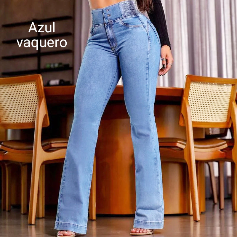 Retro High-Rise Flare Jeans