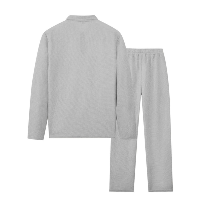 💥Men's Luxe Comfort Polo Set👕👖Een set die wél comfortabel is, maar niet slonzig